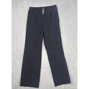 Noel Asmar Women's Black Uniform Wide Leg Elastic Pants Size XL Spa Uniform